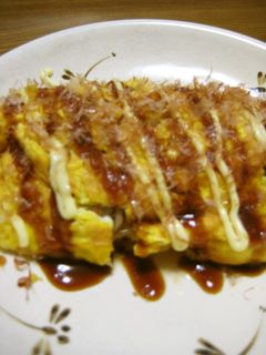 お好み焼き風オムレツ-レシピのメイン写真