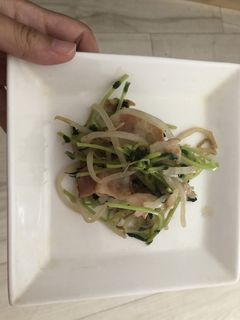 シャキシャキ豆苗炒め-レシピのメイン写真