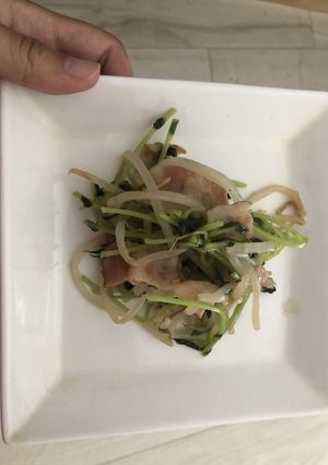 シャキシャキ豆苗炒め-レシピのメイン写真