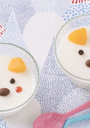 白くまミルクプリン-レシピのメイン写真