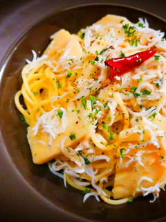 プロ直伝!しらすとたけのこペペロンチーノ-レシピのメイン写真