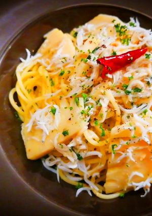 プロ直伝！しらすとたけのこペペロンチーノ-レシピのメイン写真