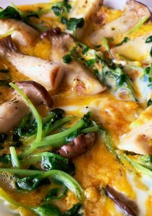 エリンギと豆苗を味わう食感キッシュ-レシピのメイン写真