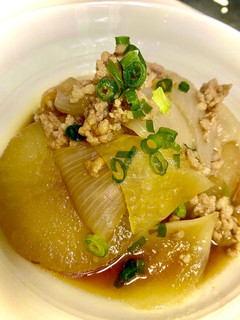 新玉ねぎと大根のそぼろ煮-レシピのメイン写真