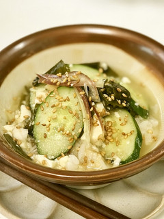 味噌汁リメイク冷や汁【超絶簡単】-レシピのメイン写真