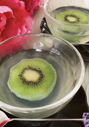 キウイ☆水だけゼリー-レシピのメイン写真