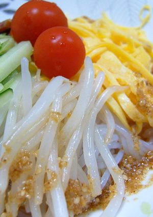ぷるりんっと☆白滝で冷やし中華-レシピのメイン写真