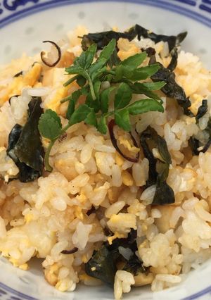 磯の香り漂う♪ ワカタケチャー飯♡-レシピのメイン写真