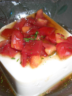 にんにく醤油のトマト冷奴-レシピのメイン写真