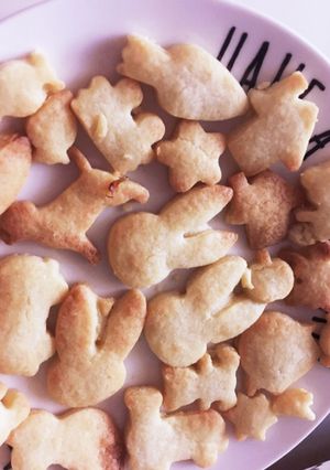 オーブントースターで材料３つクッキー♪-レシピのメイン写真