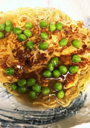 納豆+卵DEあんかけ焼そば。-レシピのメイン写真