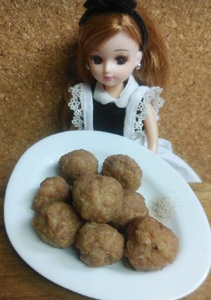リカちゃん♡肉の揚げ団子@町中華で飲ろう-レシピのメイン写真