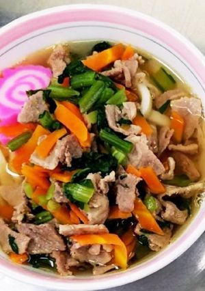 保育園の肉うどん-レシピのメイン写真