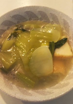 青梗菜と厚揚げの中華煮-レシピのメイン写真
