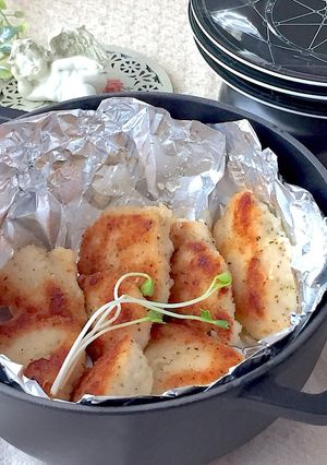 揚げないシリーズ レモンバジルチキンカツ-レシピのメイン写真