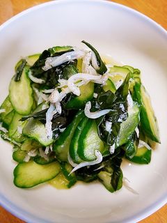 しらすと胡瓜の酢の物-レシピのメイン写真