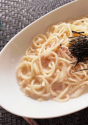 笑っちゃうほど簡単にできる、たらこパスタ-レシピのメイン写真