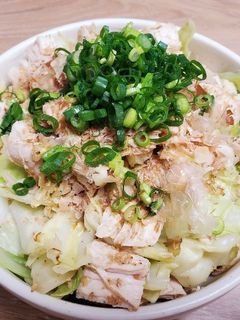 鶏胸肉ときゃべつのヘルシーごまあえ-レシピのメイン写真