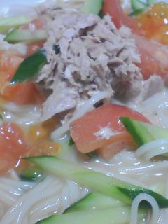 ツナマヨ☆さっぱりそうめん-レシピのメイン写真