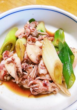 ヤリイカと長ネギのうま煮-レシピのメイン写真