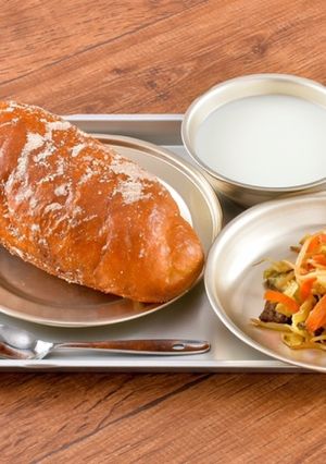 【昭和の学校給食】揚げパンと鯨ソテー-レシピのメイン写真