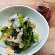 小松菜と油揚げの煮びたしみぞれポン酢