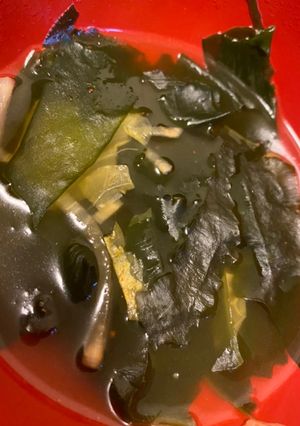 簡単ワカメとキムチスープ-レシピのメイン写真
