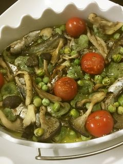 そら豆とオイルサーディンのグリル-レシピのメイン写真