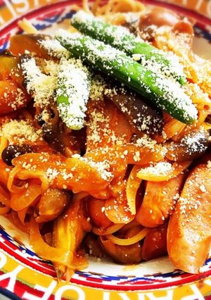 ちょっと豪華なコクうまナポリタン-レシピのメイン写真