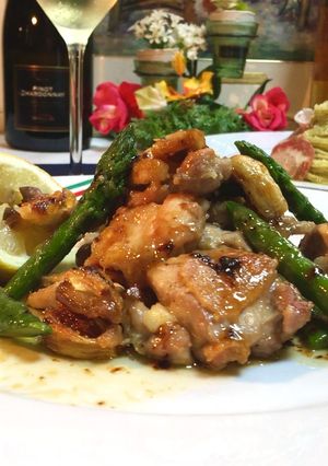 鶏肉とアスパラのレモンバターソテー♡♡-レシピのメイン写真