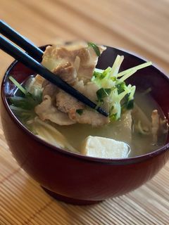 もやしと豆苗の具沢山味噌汁-レシピのメイン写真