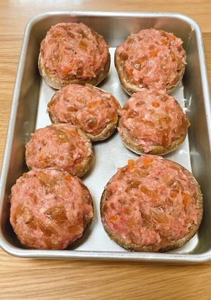 椎茸の肉詰め-レシピのメイン写真