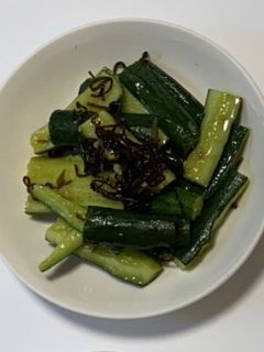 たたき胡瓜の塩昆布和え-レシピのメイン写真