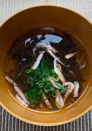 桜えびともずくのスープ-レシピのメイン写真