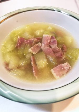 摘果(子)メロンのころころコンソメスープ-レシピのメイン写真