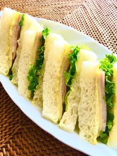 ハムとチーズのカレーマヨ味サンドイッチ-レシピのメイン写真