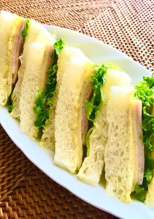 ハムとチーズのカレーマヨ味サンドイッチ-レシピのメイン写真