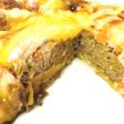 ハンバーグinお好み焼き♡