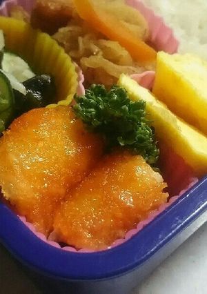 お弁当に！エビフライのオーロラソース和え-レシピのメイン写真