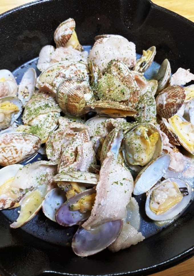 あさりと豚肉の酒蒸し-レシピのメイン写真