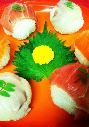 華やか♪美味しくカラフルな手まり寿司♪-レシピのメイン写真