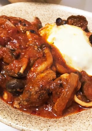 不器用でもできる煮込みハンバーグトマト缶-レシピのメイン写真