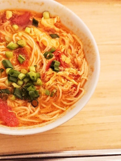 あったか素麺!トマ卵にゅうめん-レシピのメイン写真