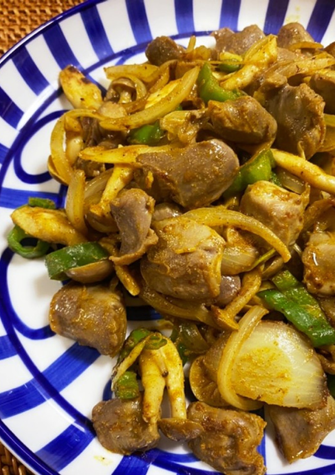 砂肝のカレー粉炒め-レシピのメイン写真