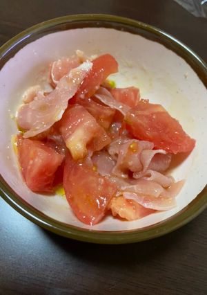 トマトと生ハムのオリーブオイル和え-レシピのメイン写真