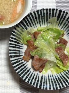 塩ダレ豚レタス炒め-レシピのメイン写真