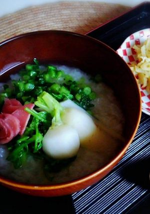 彩り七草粥-レシピのメイン写真
