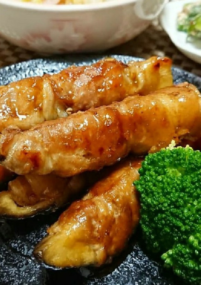 ナスの肉巻き☆生姜焼き風-レシピのメイン写真