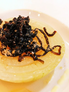 新玉ねぎの塩昆布蒸し-レシピのメイン写真