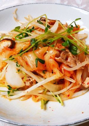 簡単ヘルシーキムチ野菜炒め-レシピのメイン写真